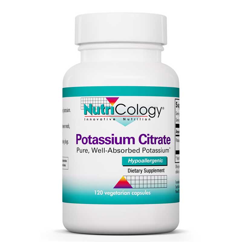 Nutricology Potassium Citrate 120 Veg Capsules