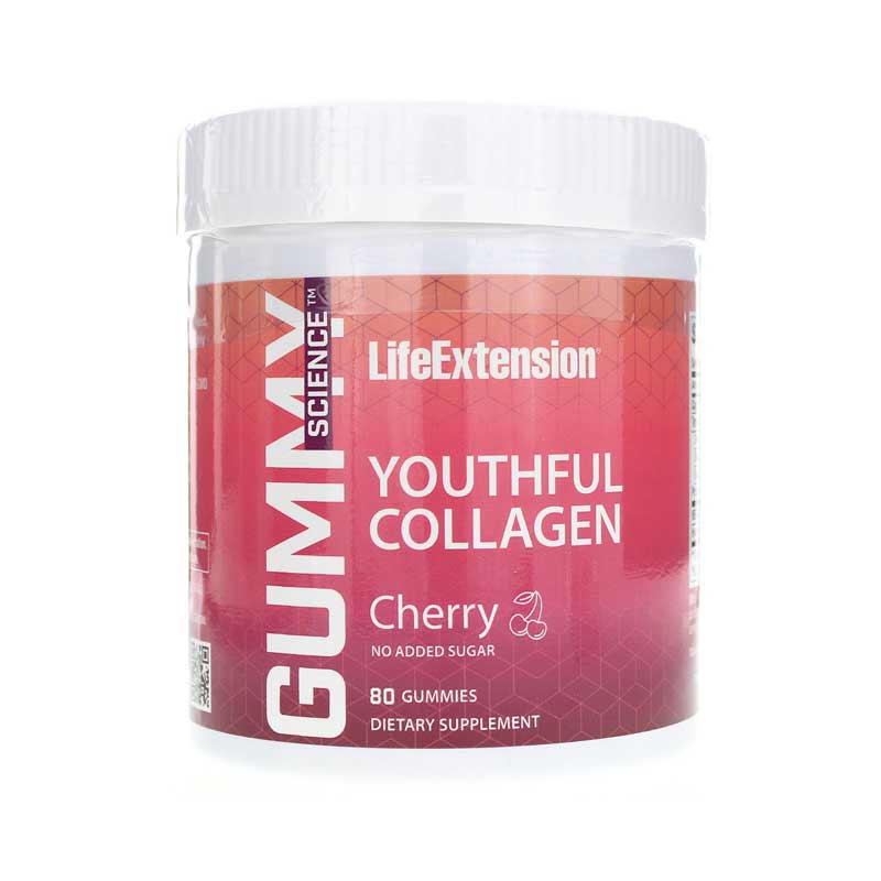 Life Extension Gummy Science Youthful Collagen 80 Gummies