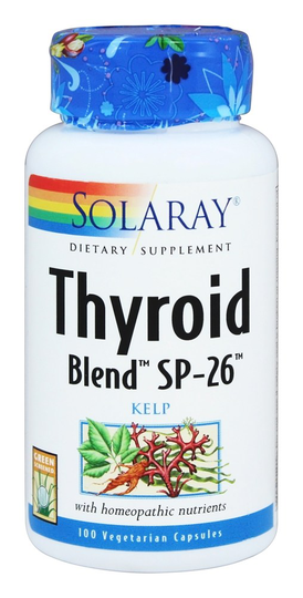 Solaray - Thyroid Blend SP-26 - 100 Vegetarian Capsules