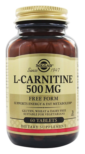 Solgar - L-Carnitine Free Form 500 mg. - 60 Tablets