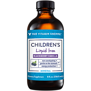 Children's Liquid Iron - Supports Energy Production - Blackberry Vanilla (8 Ounces)