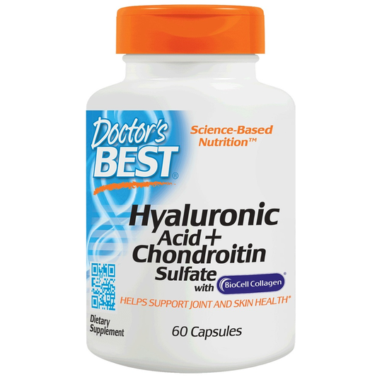 Doctor's Best - Hyaluronic Acid with Chondroitin Sulfate 100 mg. - 60 Capsules