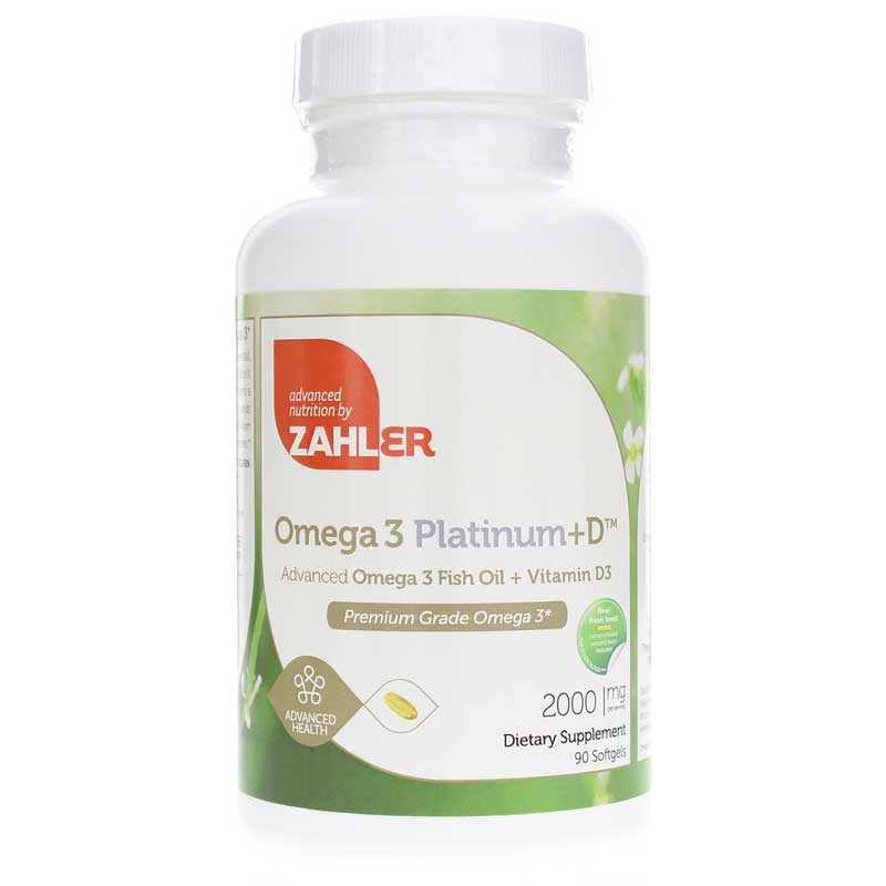 Zahler Omega 3 Platinum + D 90 Softgels