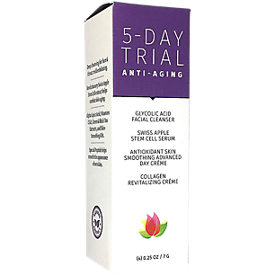5-Day Anti-Aging Trial - Glycolic Acid Facial Cleanser with Collagen & Alpha Lipoic Acid (5 Cream)