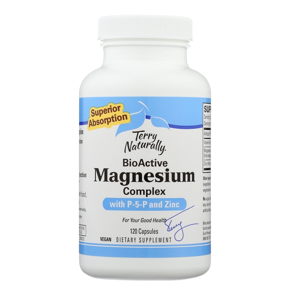 EuroPharma - Terry Naturally P 5 P/Mag Pyridoxal 5 Phosphate (B6) & Magnesium - 120 Capsules