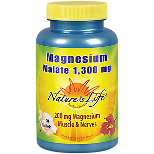 Magnesium Malate - 1,300 MG (100 Tablets)