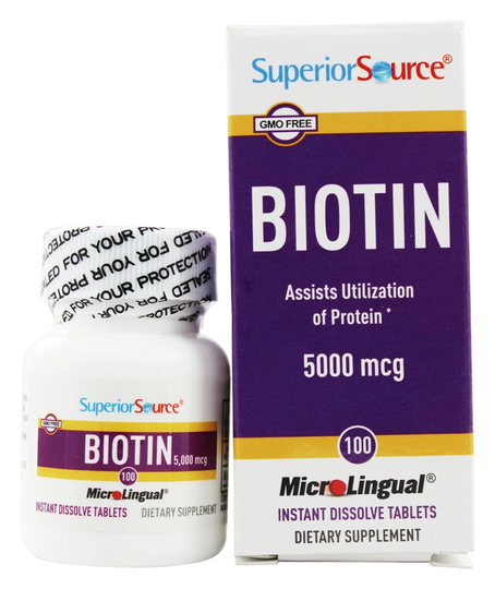 Superior Source - Biotin 5000 mcg. - 100 Quick Dissolve Tablets