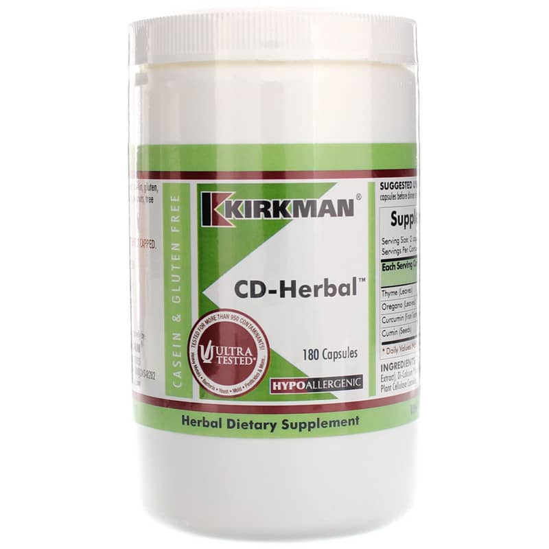 Kirkman CD-Herbal 180 Capsules