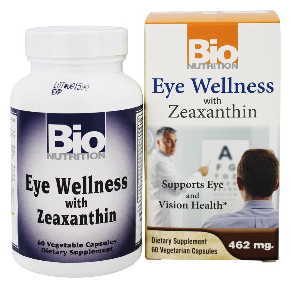 Bio Nutrition - Eye Wellness with Zeaxanthin 462 mg. - 60 Vegetarian Capsules