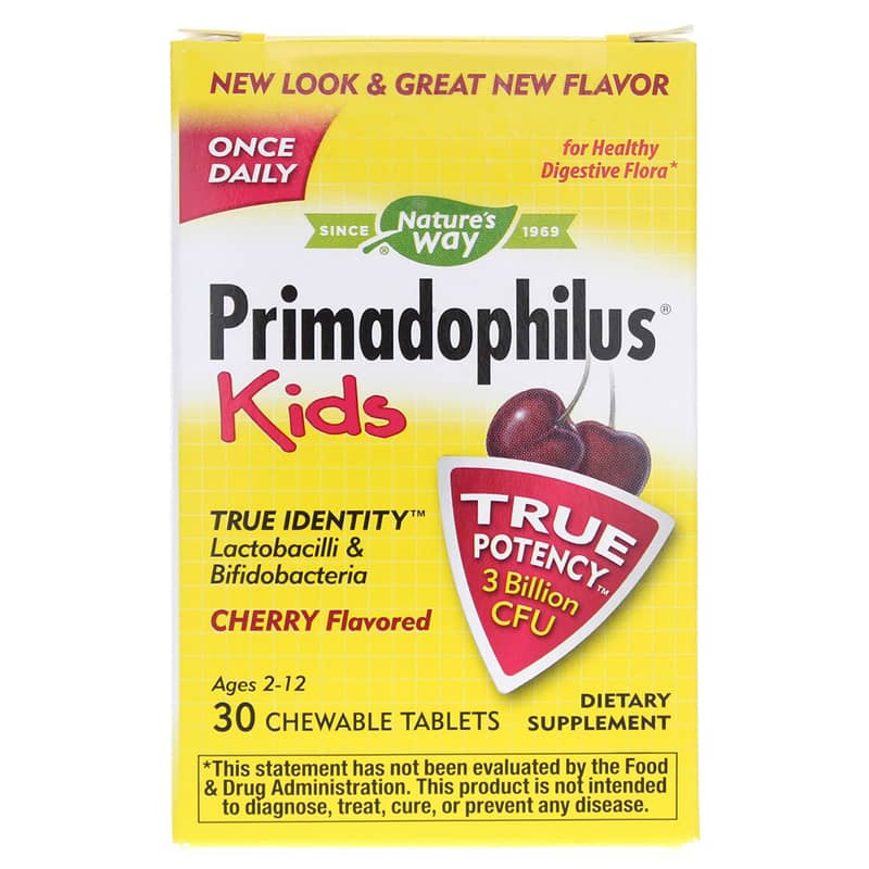 Natures Way Primadophilus Kids Cherry 30 Chewables