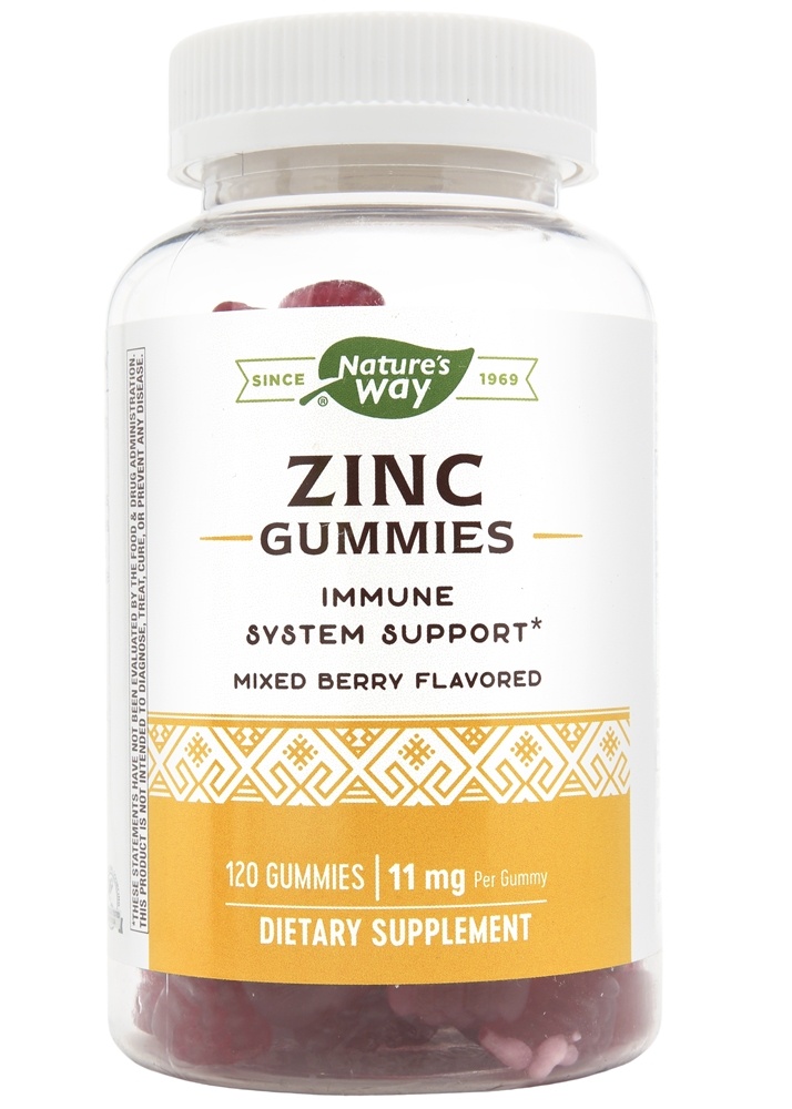 Nature's Way - Zinc Immune System Support Mixed Berry 11 mg. - 120 Gummies