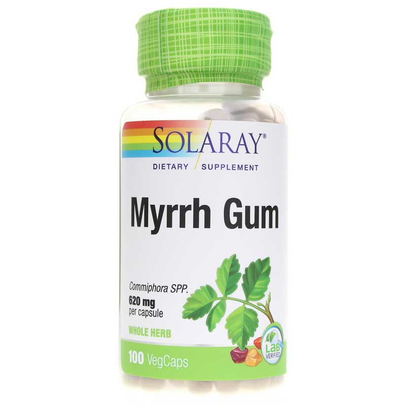 Solaray Myrrh Gum 620 Mg 100 Veg Capsules