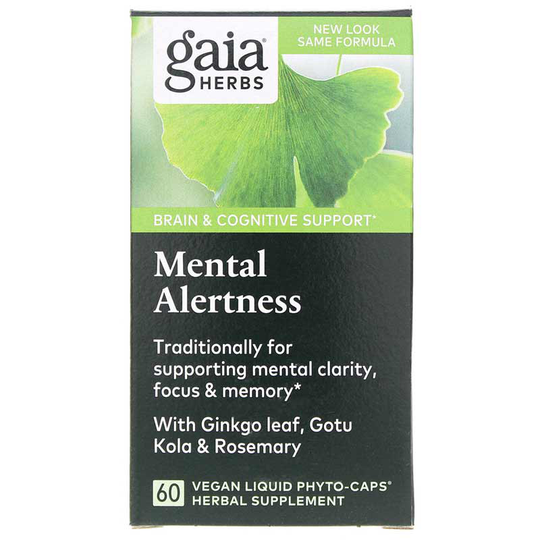 Gaia Herbs Mental Alertness 60 Liquid Phyto Caps