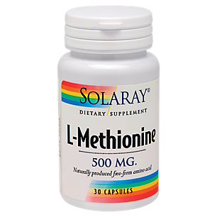 L-Methionine - Free Form Amino Acid - 500 MG (30 Capsules)