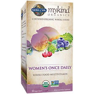 mykind Organics Whole Food Multivitamin for Women - Once Daily (60 Vegan Tablets)