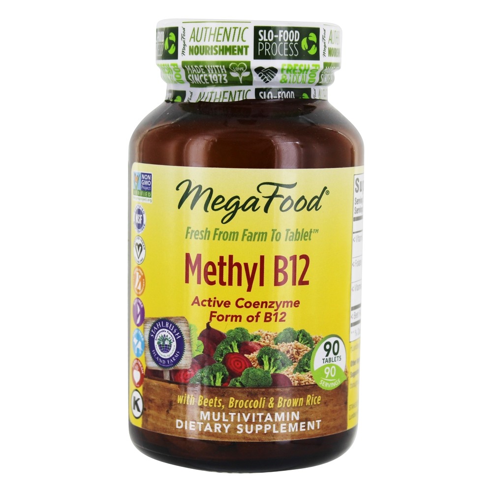 MegaFood - Methyl B12 Multivitamin - 90 Tablets