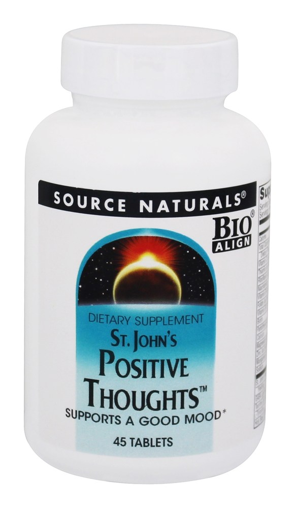 Source Naturals - St. John's Positive Thoughts - 45 Tablets