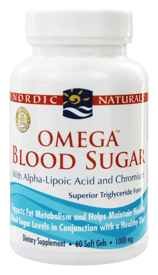Nordic Naturals - Omega Blood Sugar with Alpha-Lipoic Acid and Chromium 1000 mg. - 60 Softgels