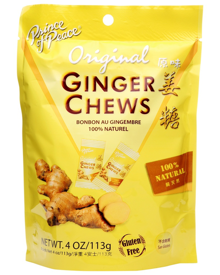 Prince of Peace - Ginger Chews 100 Natural Original - 4 oz.