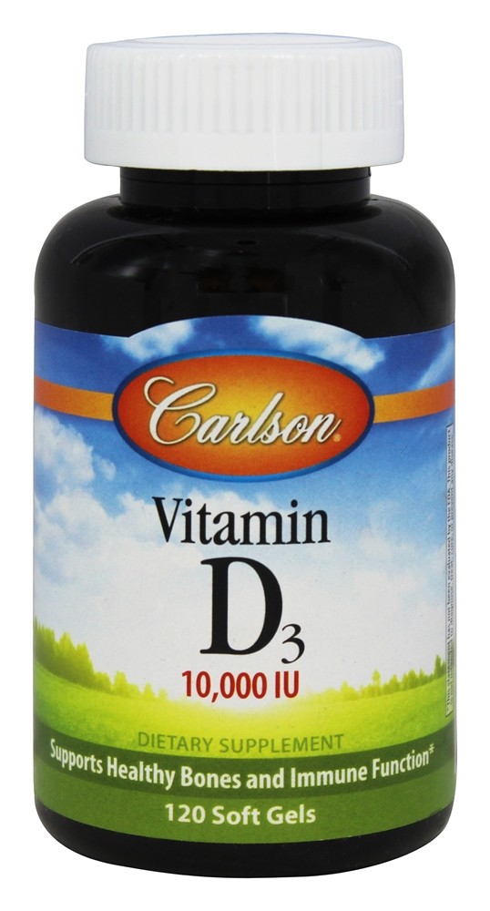 Carlson Labs - Vitamin D3 10000 IU - 120 Softgels
