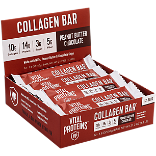 On-the-Go Collagen Bar - Peanut Butter Chocolate (12 Bars, 1.8 oz.)