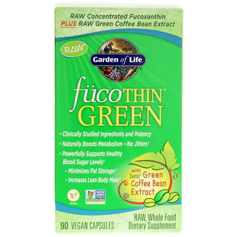 Garden of Life FucoThin with Svetol Green Coffee Bean Extract 90 Veg Capsules