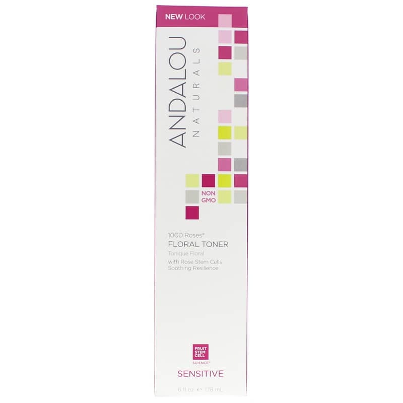 Andalou Naturals 1000 Roses Floral Toner, Sensitive Formula 6 Oz