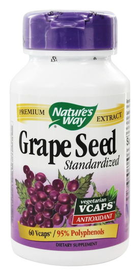 Nature's Way - Standardized Grape Seed - 60 Vegetarian Capsules