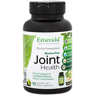 Bovine-Free Joint Health with Collagen, MSM & Curcumin (90 Vegetarian Capsules)