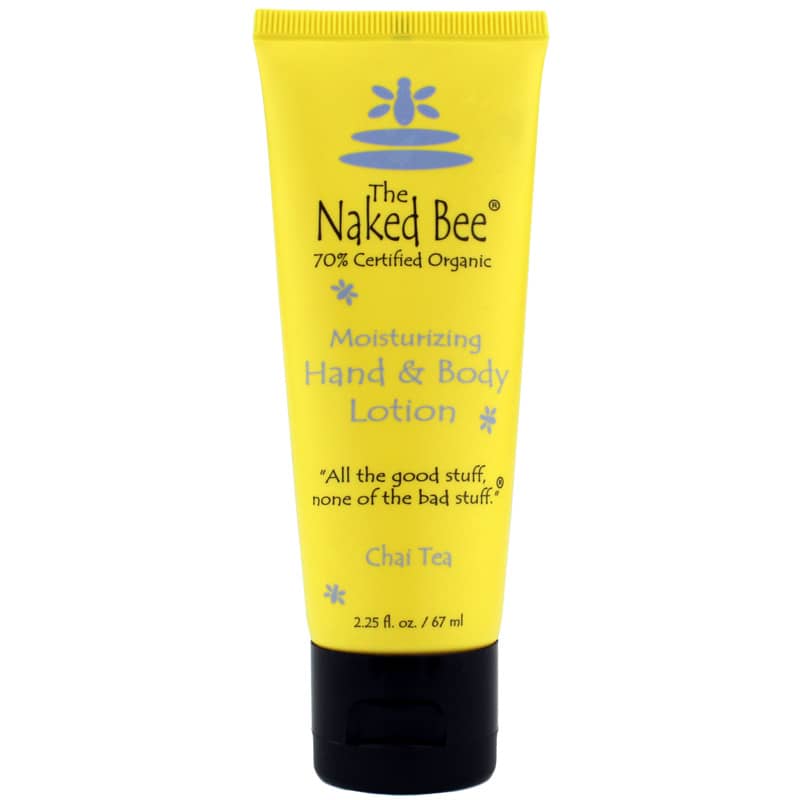 Naked Bee Moisturizing Hand & Body Lotion Chai Tea 2.25 Oz