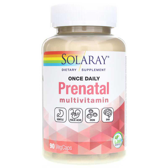 Solaray Once Daily Prenatal Multivitamin, 90 Veg Capsules