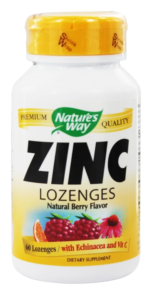 Nature's Way - Zinc Lozenges Natural Berry Flavor - 60 Lozenges