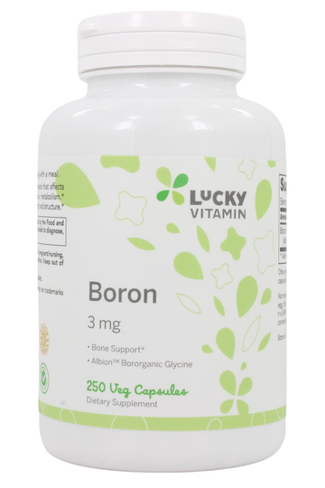 LuckyVitamin - Boron 3 mg. - 250 Veg Capsules
