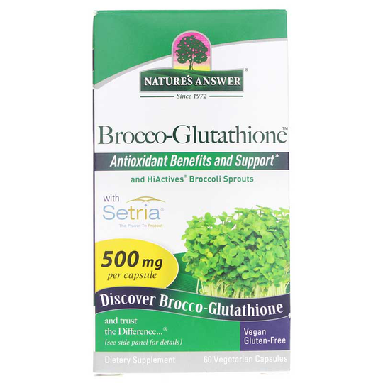 Natures Answer Brocco-Glutathione 60 Veg Capsules