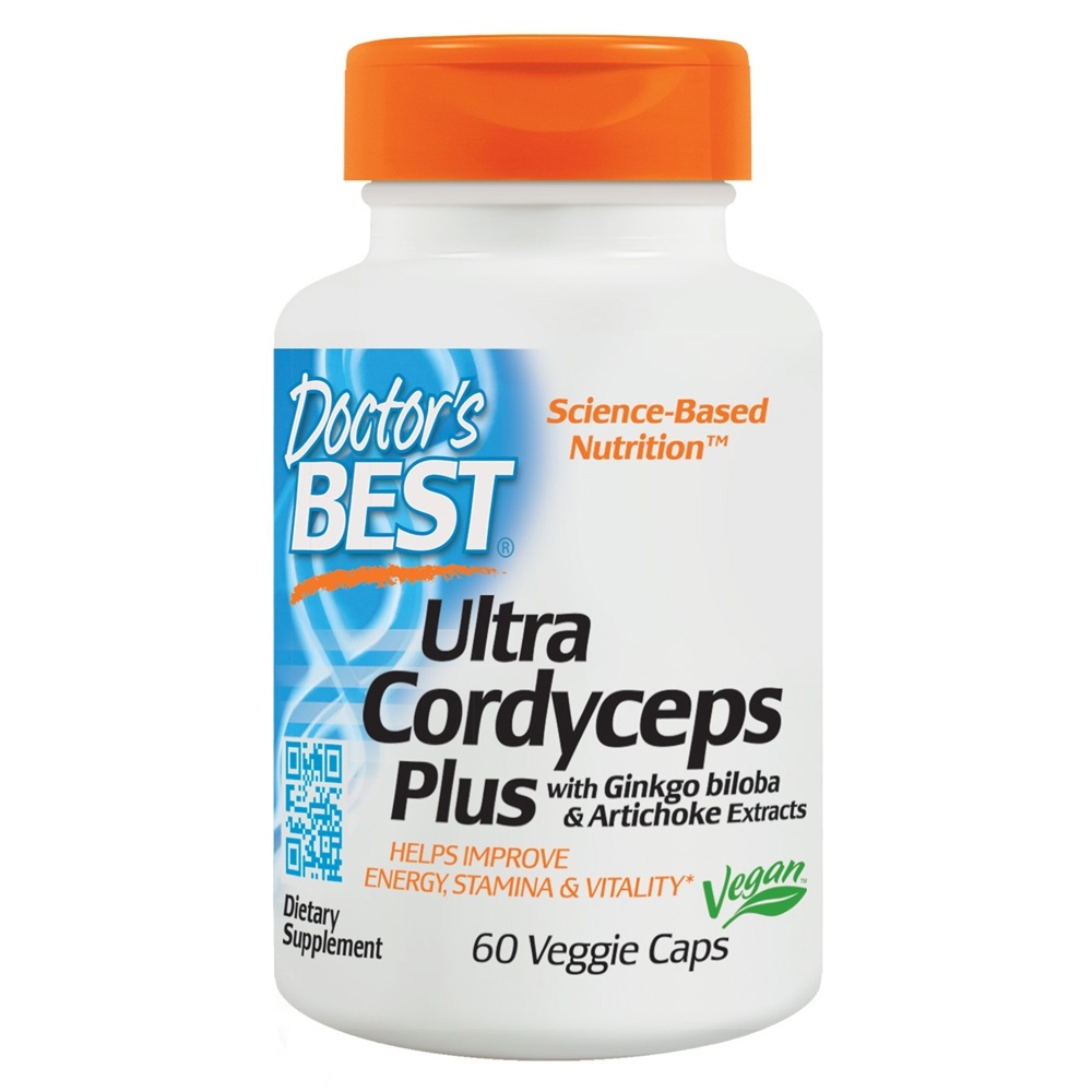 Doctor's Best - Ultra Cordyceps Plus 750 mg. - 60 Vegetarian Capsules