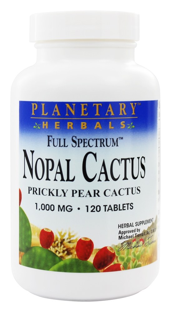 Planetary Herbals - Nopal Cactus Full Spectrum 1000 mg. - 120 Tablets