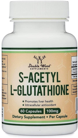 Double Wood Supplements - S-Acetyl L-Glutathione 100 mg. - 60 Capsules