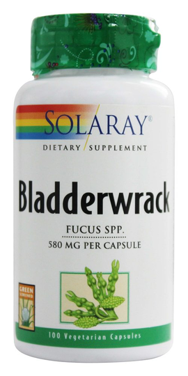 Solaray - Bladderwrack 580 mg. - 100 Capsules