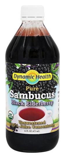 Dynamic Health - Organic Sambucus Black Elderberry Juice Concentrate - 16 fl. oz.