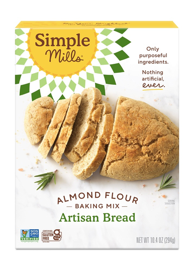 Simple Mills - Gluten-Free Almond Flour Mix Artisan Bread - 10.4 oz.