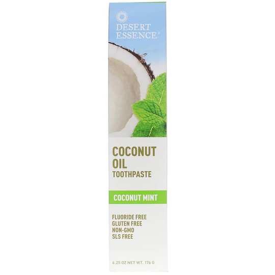 Desert Essence Coconut Oil Toothpaste Coconut Mint 6.25 Oz