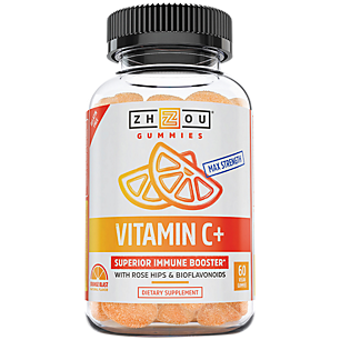 Vitamin C+ Gummies - Superior Immune Support with Rose Hips & Bioflavonoids (60 Gummies)