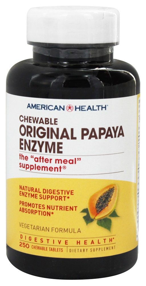 American Health - Original Papaya Enzyme Chewable - 250 Tablets