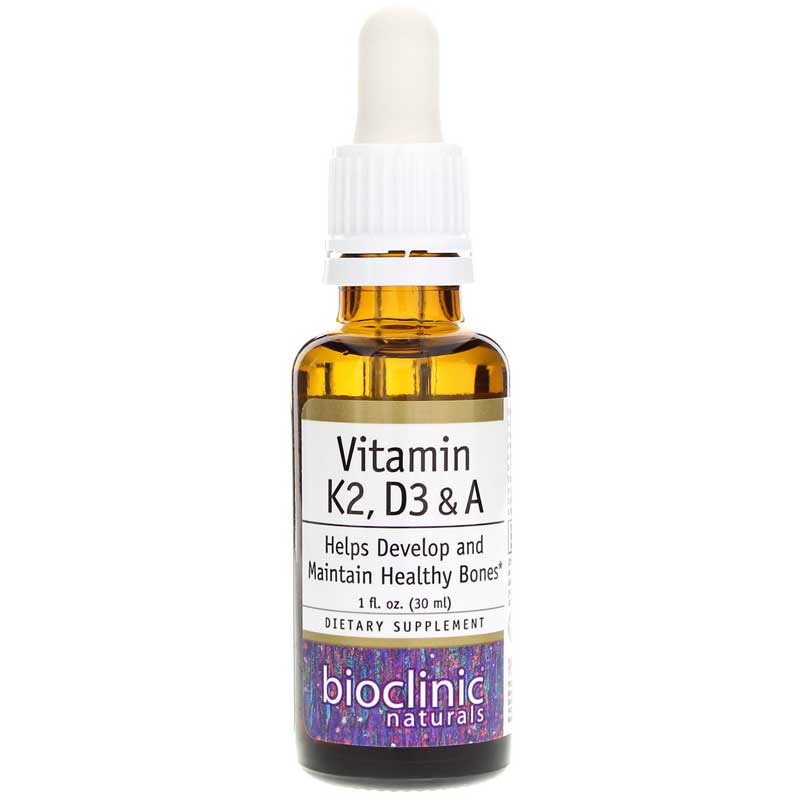 Bioclinic Naturals Vitamin K2, D3 & A 1 Oz