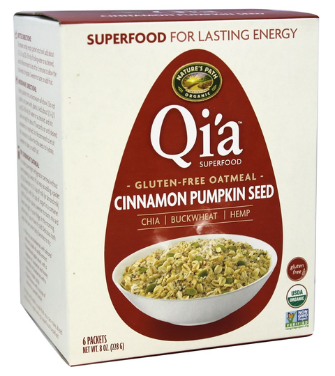 Nature's Path Organic - Qi'a Superfood Oatmeal Cinnamon Pumpkin - 6 Packet(s)