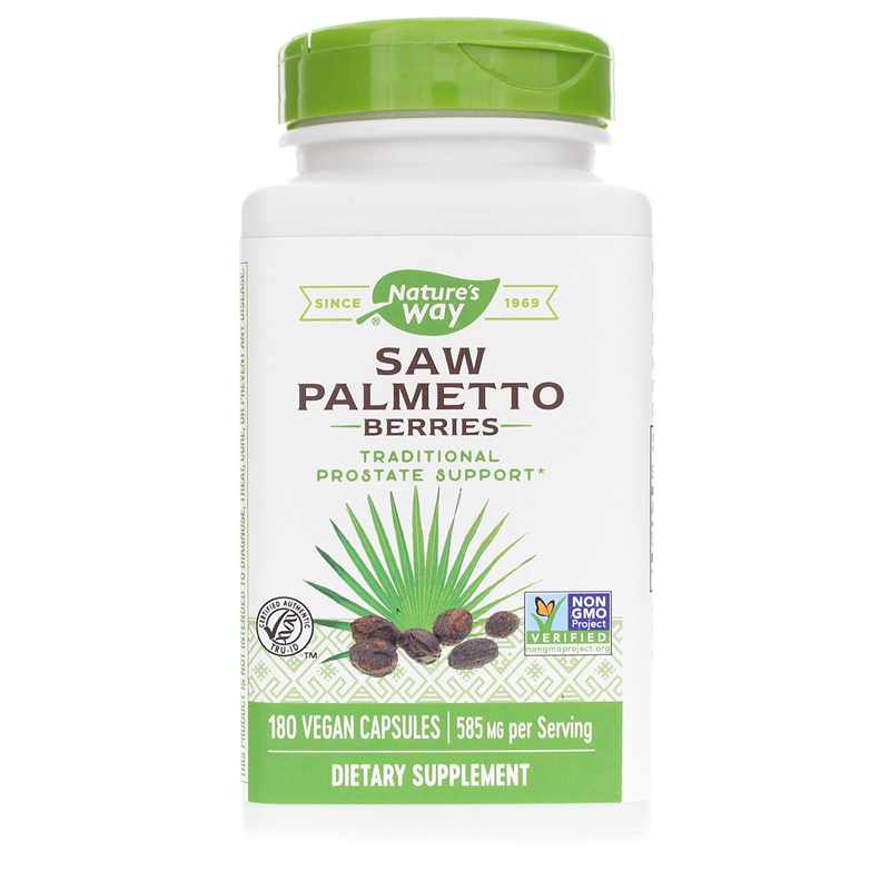 Natures Way Saw Palmetto Berries 180 Vegan Capsules