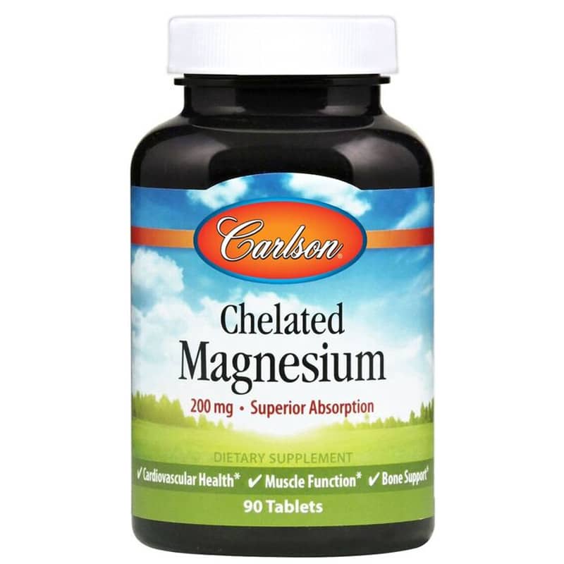 Carlson Labs Chelated Magnesium 90 Tablets