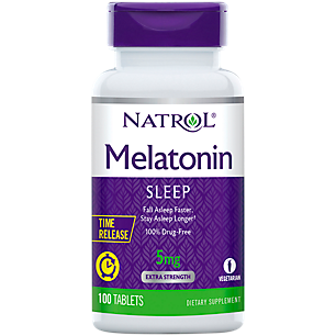 Melatonin for Sleep Support - Time Release with Vitamin B6 - 5 MG (100 Tablets)