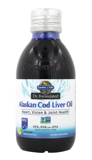 Garden of Life - Dr. Formulated Alaskan Cod Liver Oil Lemon - 200 ml.