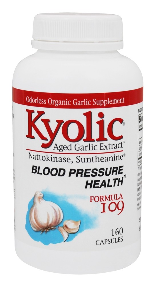 Kyolic - Formula 109 Aged Garlic Extract Blood Pressure Support - 160 Capsules